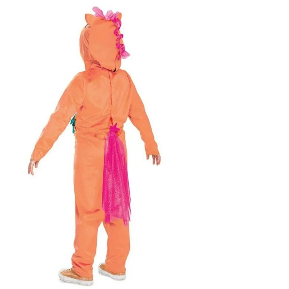 My Little Pony Sunny Halloween Costume 4/6 Hooded Jumpsuit Orange 3 Pc Girls - Picture 2 of 4